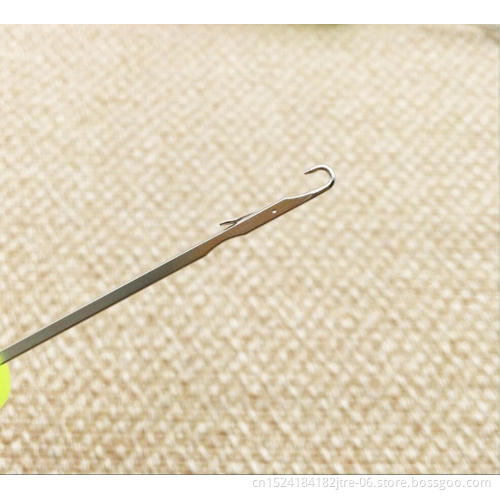 0.5mm stainless steel bamboo wood crochet needle for hair,  wholesale candy plastic dreadlocks crochet latch hook set